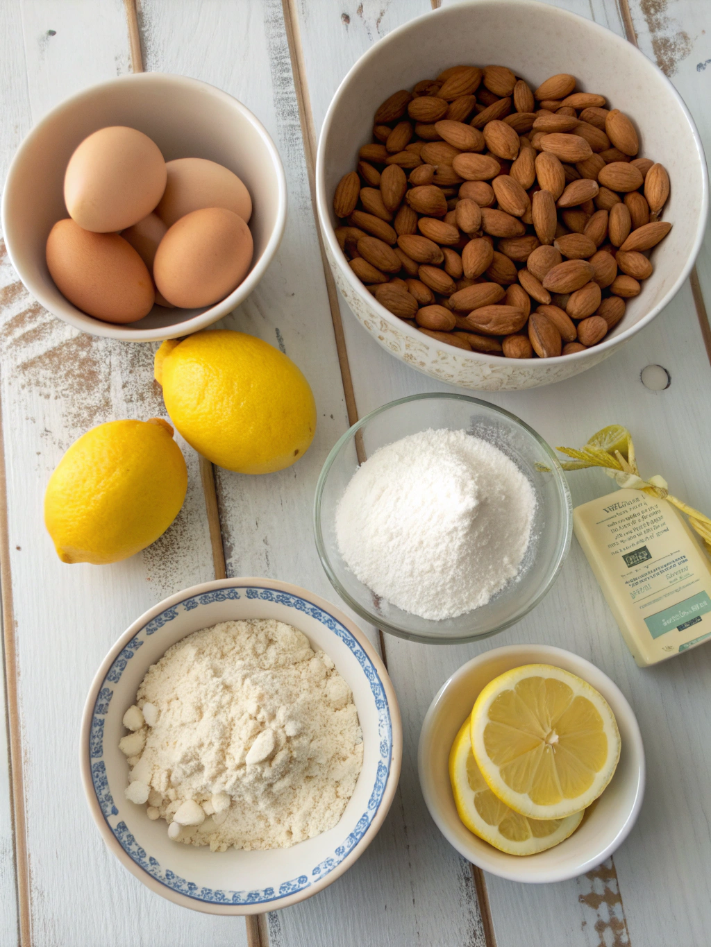 Almond Lemon Biscotti ingredients