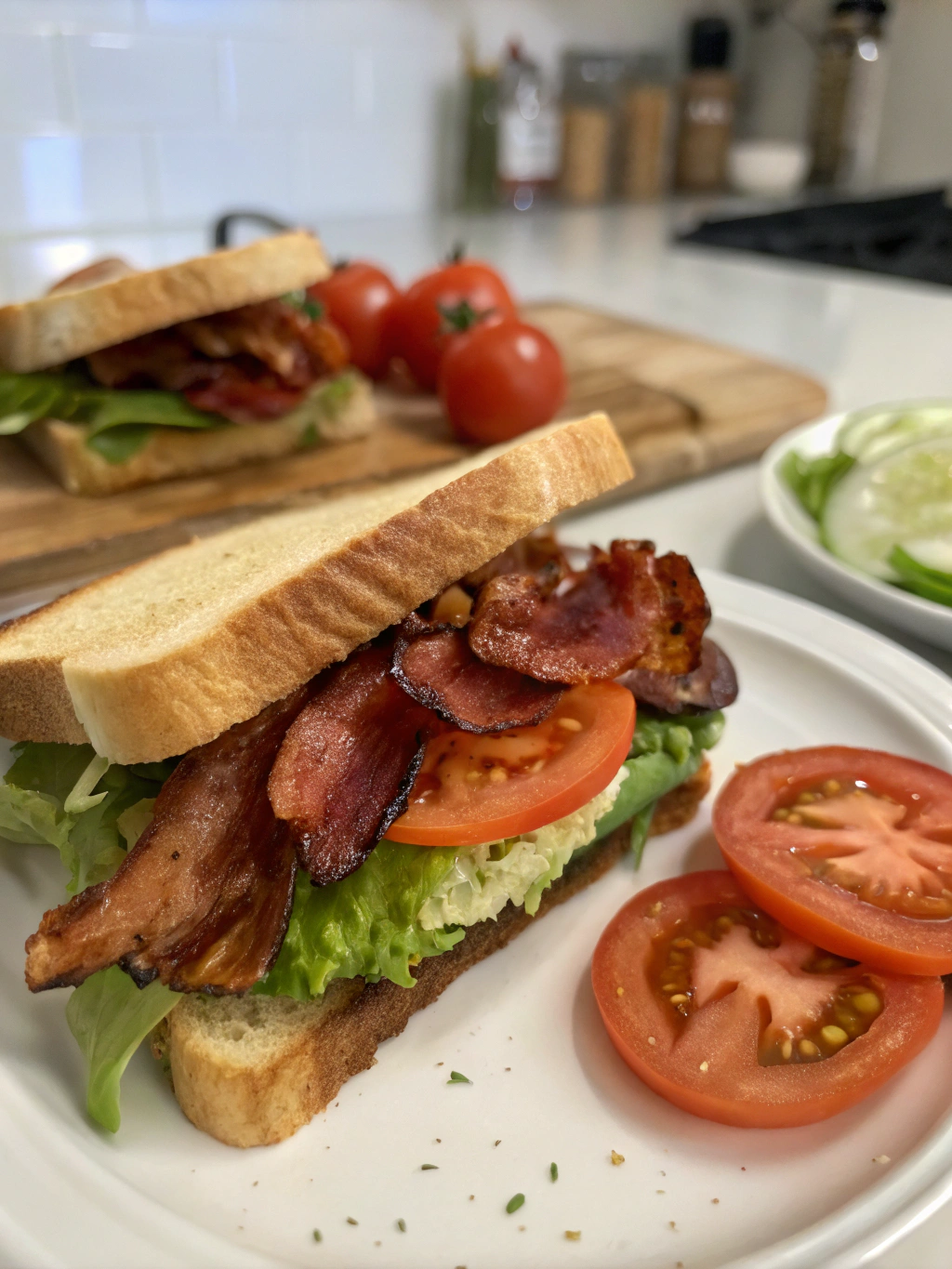 BLT sandwich for lunch ingredients