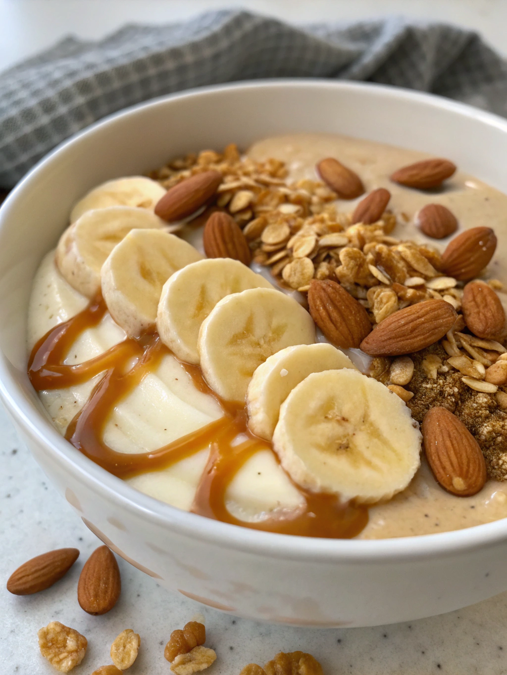 Banana Caramel Smoothie Bowl Ingredients