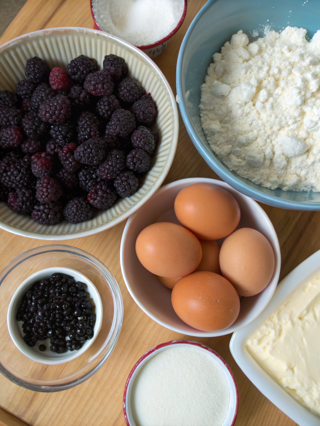 Blackberry Cheesecake Tart Ingredients