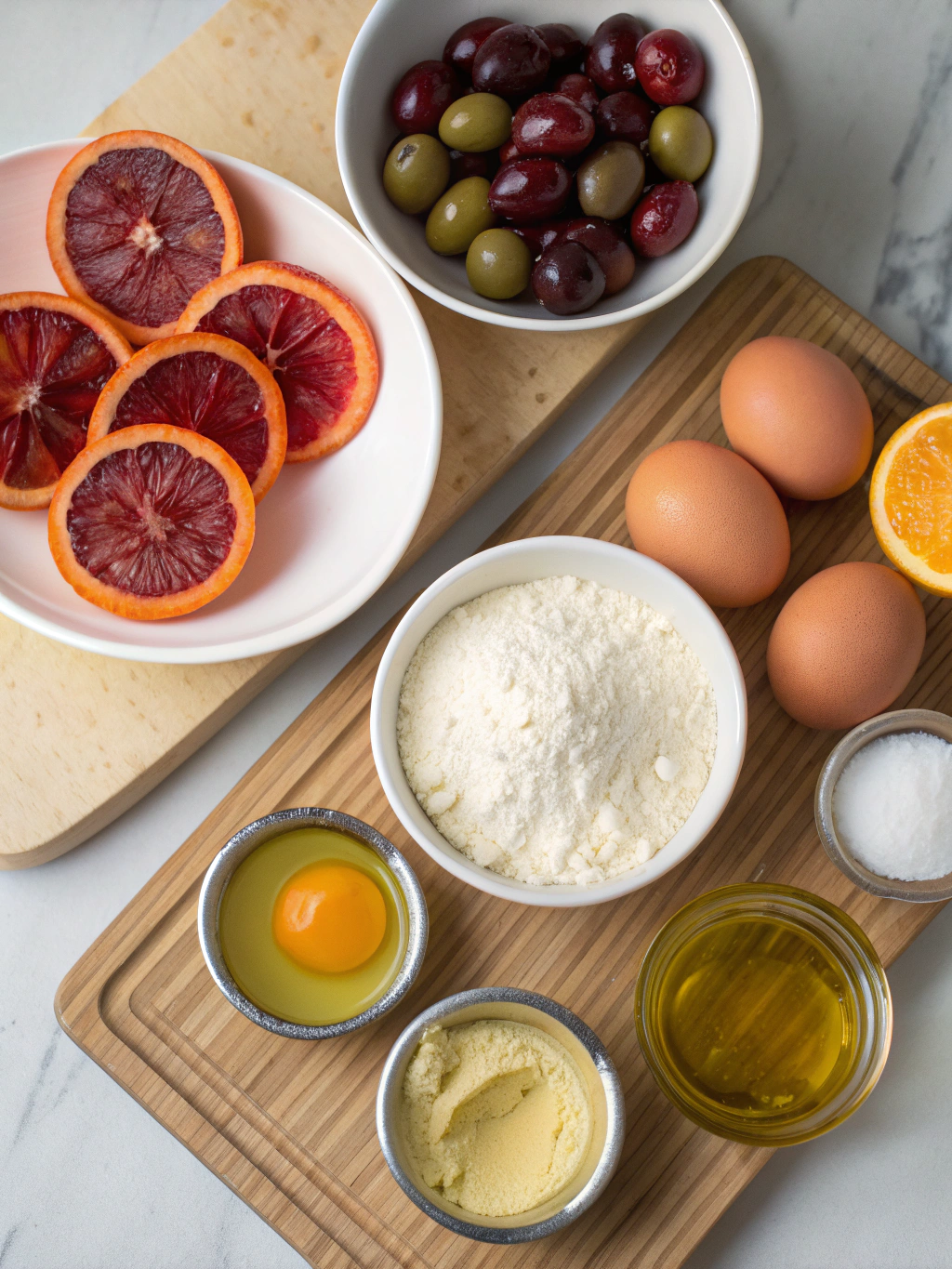 Blood Orange Olive Oil Cake ingredients