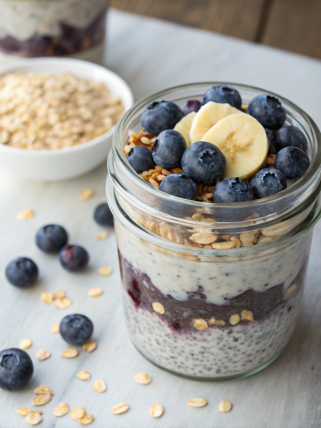 Blueberry Chia Breakfast Jar ingredients