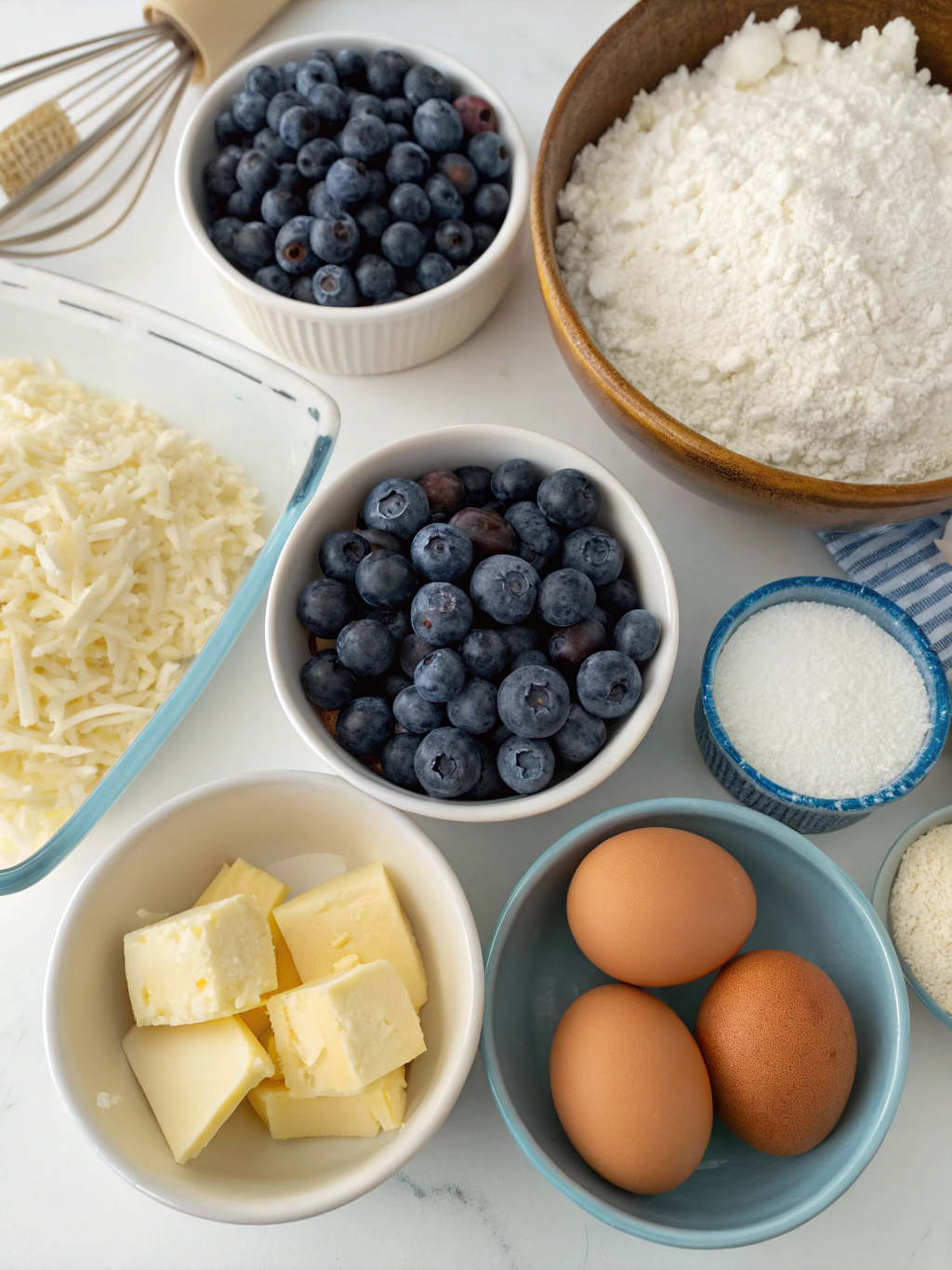 Blueberry Coconut Tartlets ingredients