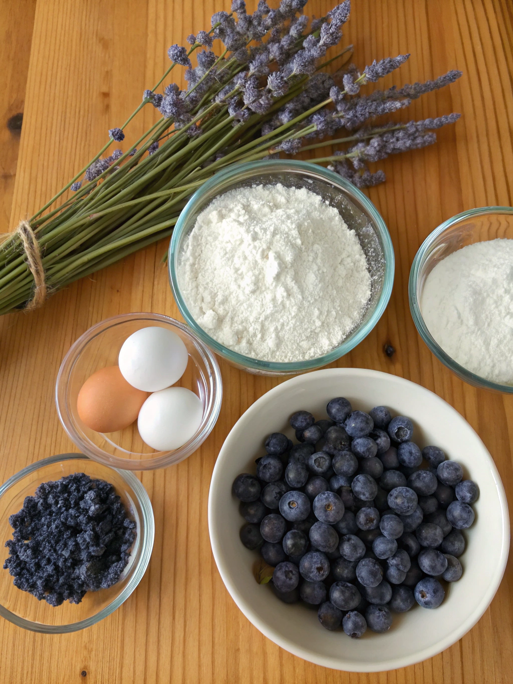 Blueberry Lavender Macarons ingredients
