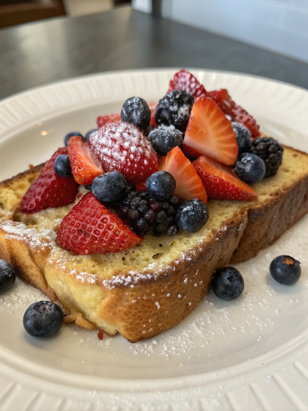 Brioche French Toast with Berries ingredients