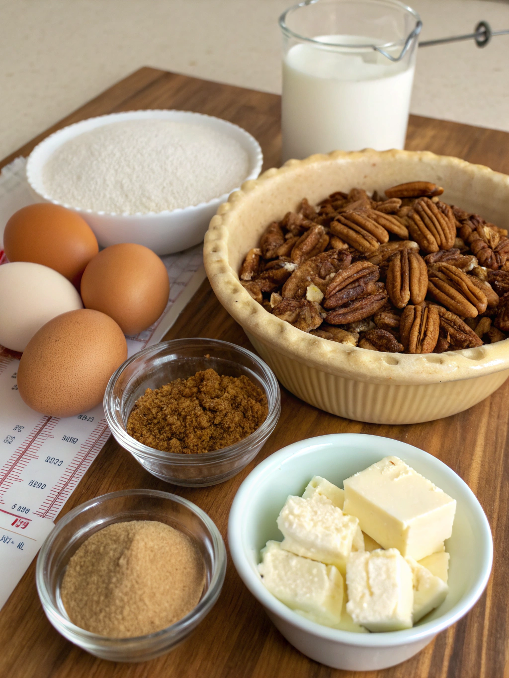 Brown Sugar Pecan Pie ingredients
