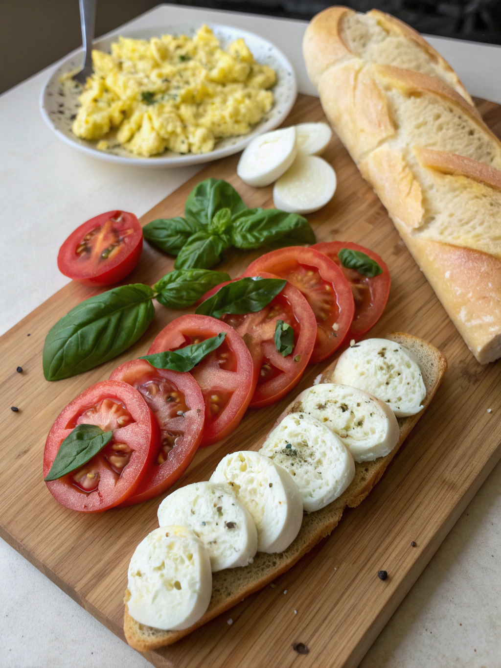 Caprese Breakfast Sandwichingredients