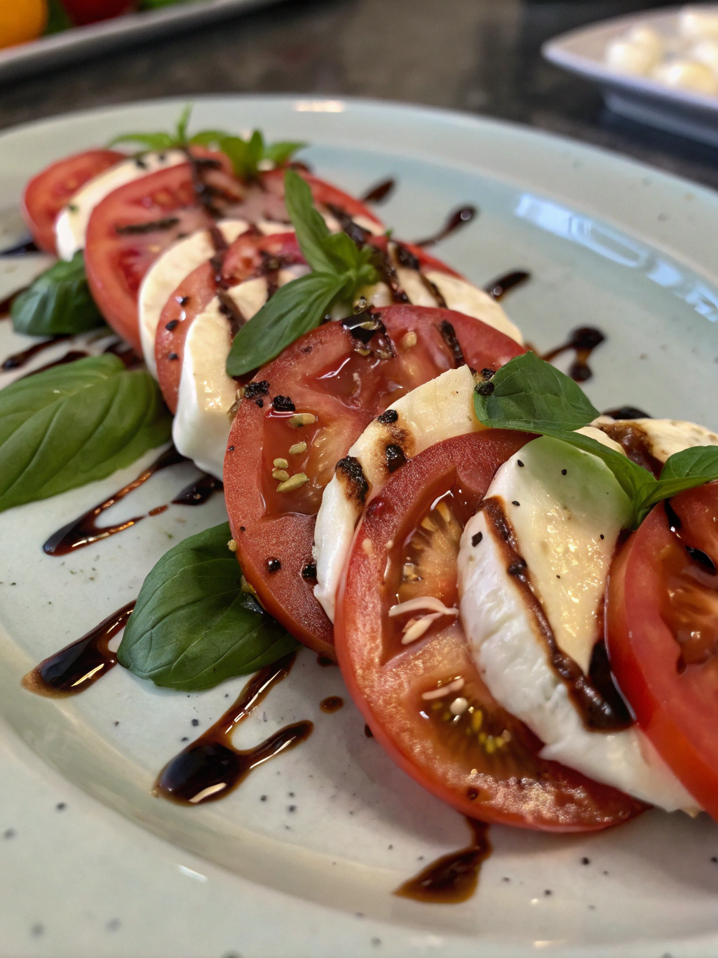 Caprese Salad with Balsamic Glaze ingredients