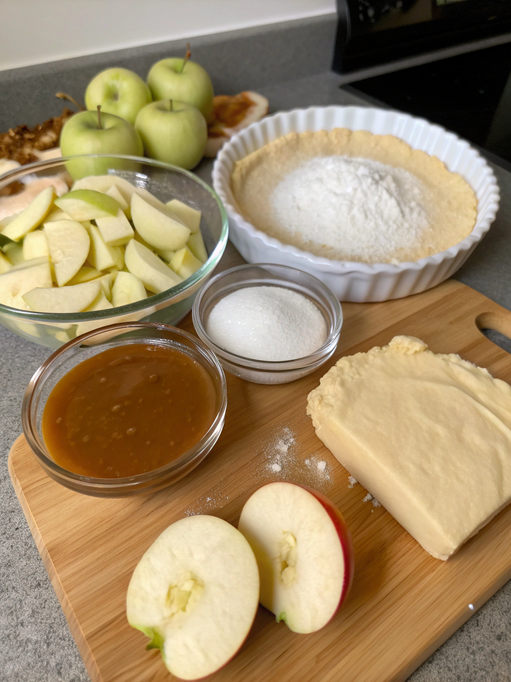 Caramel Apple Galette ingredients
