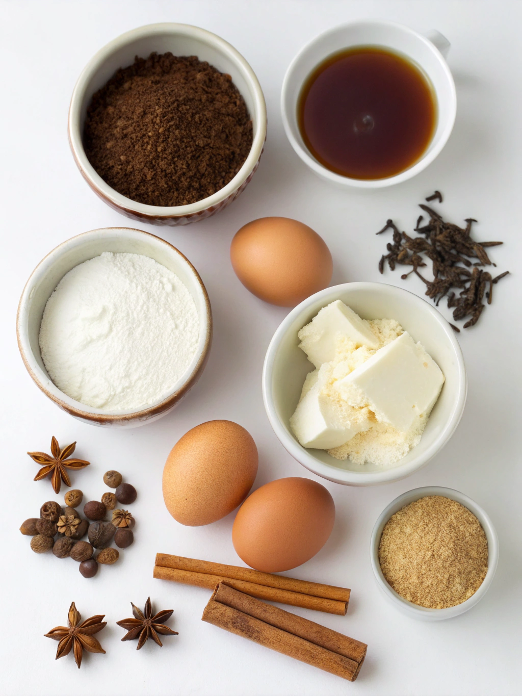 Chai Spiced Crème Brûlée ingredients