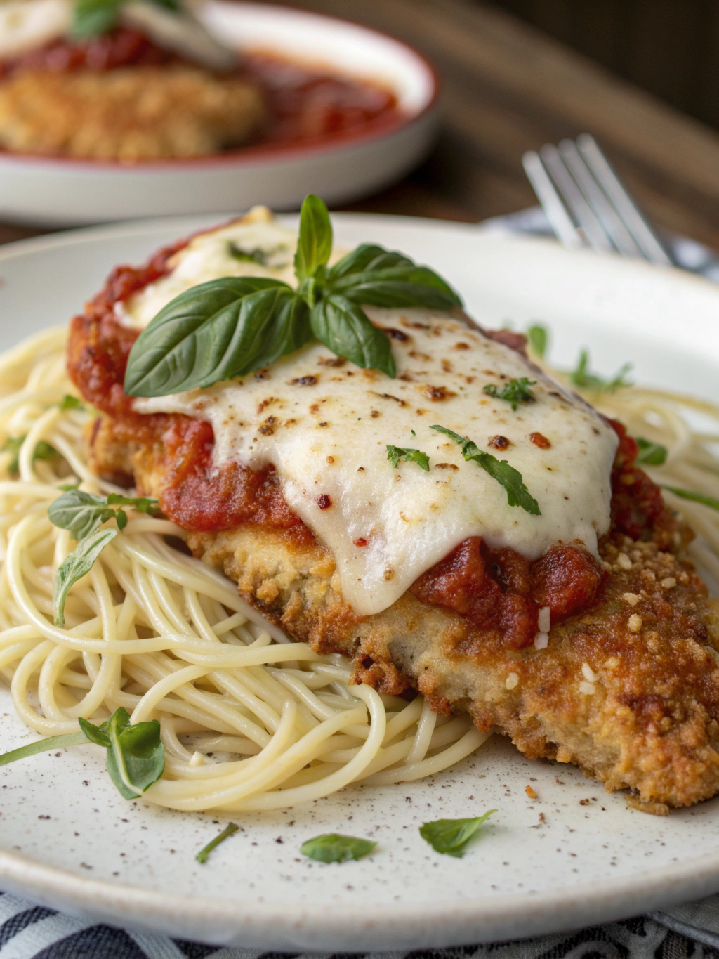 Chicken Parmesan with Mozzarella ingredients