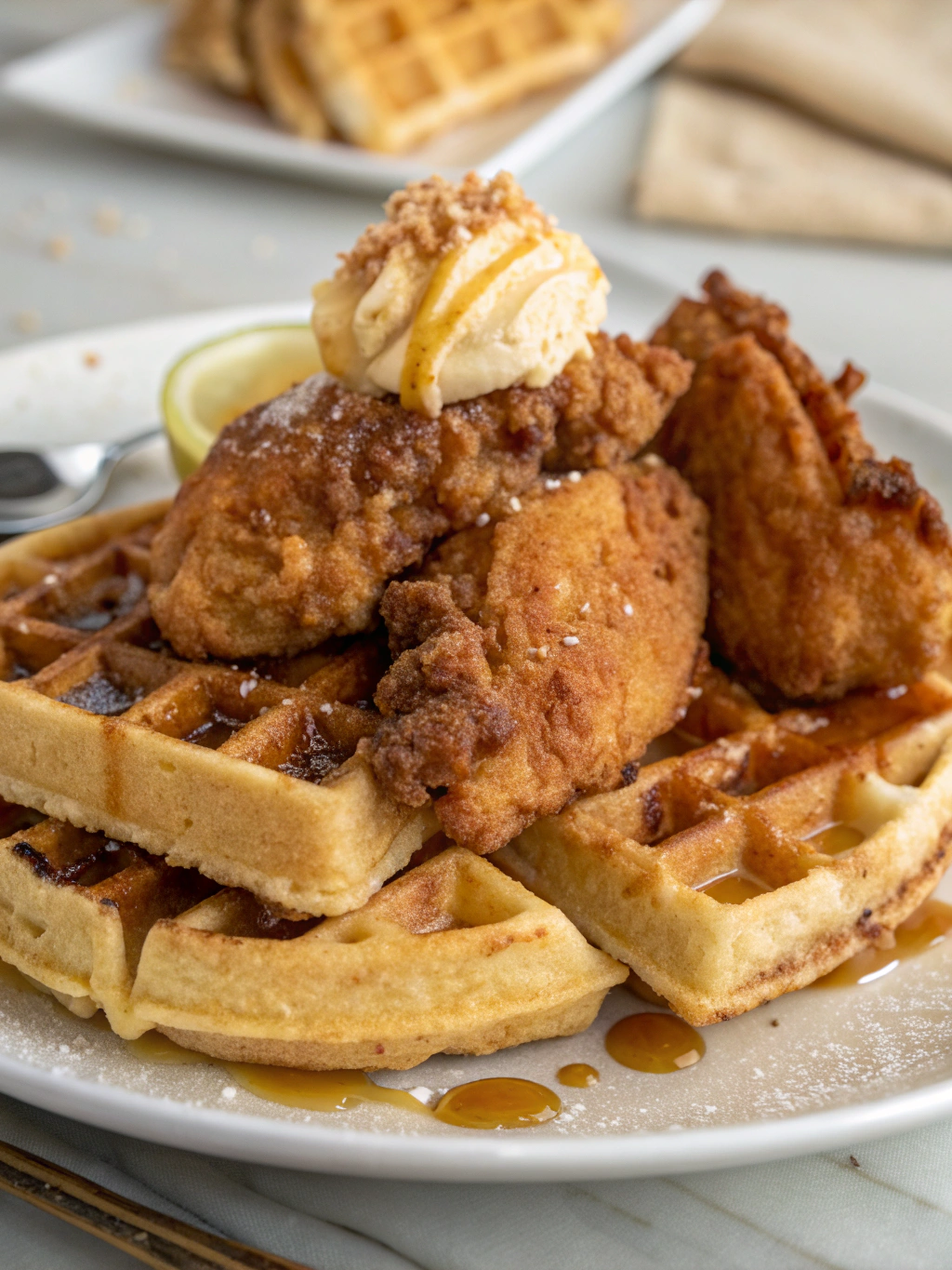 Chicken & Waffles with Maple Butter ingredients