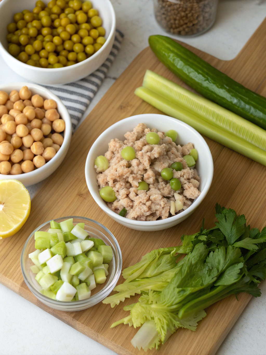 Chickpea Tuna Salad Ingredients