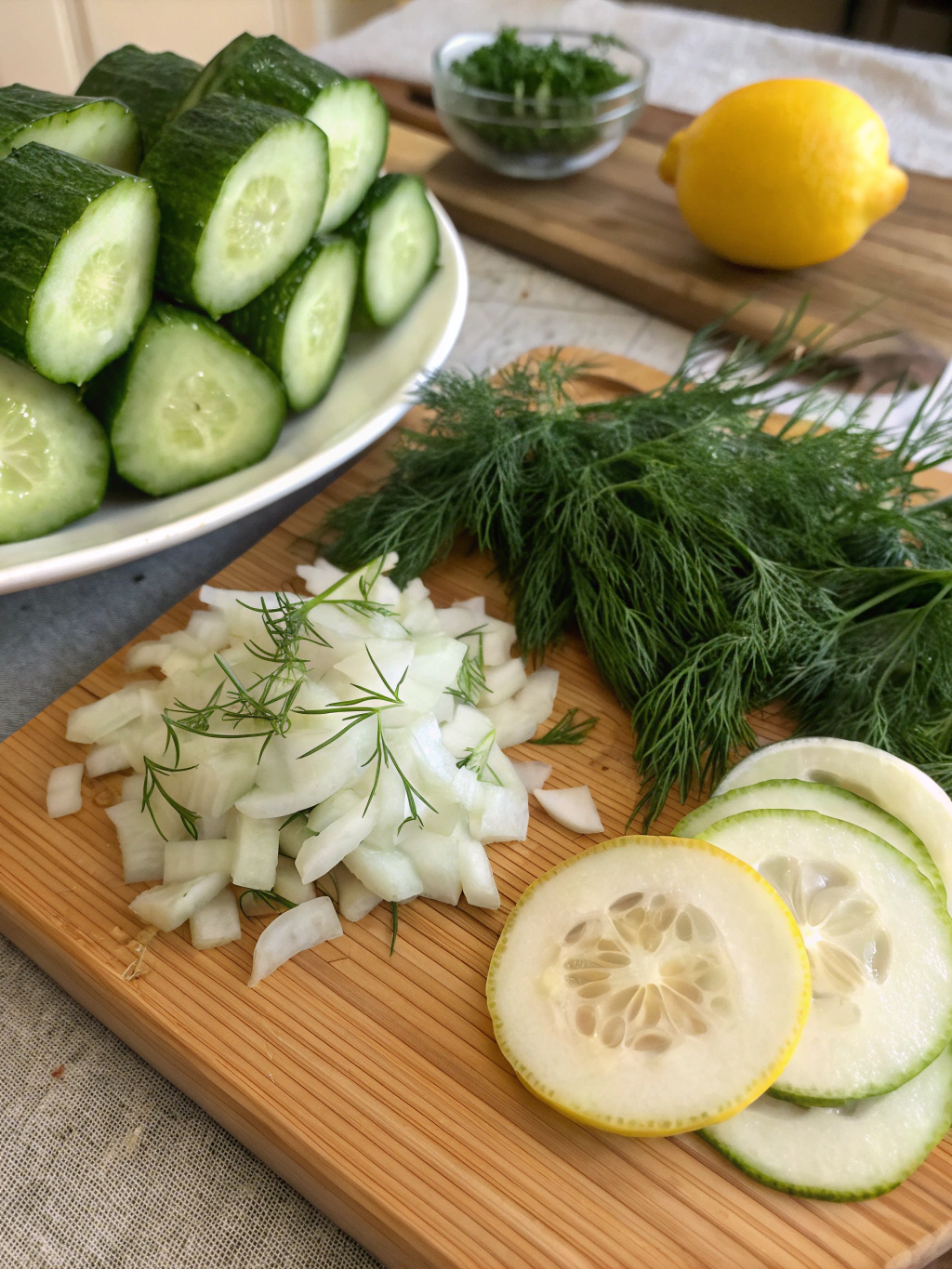 Chilled Cucumber Dill Soup Ingredients