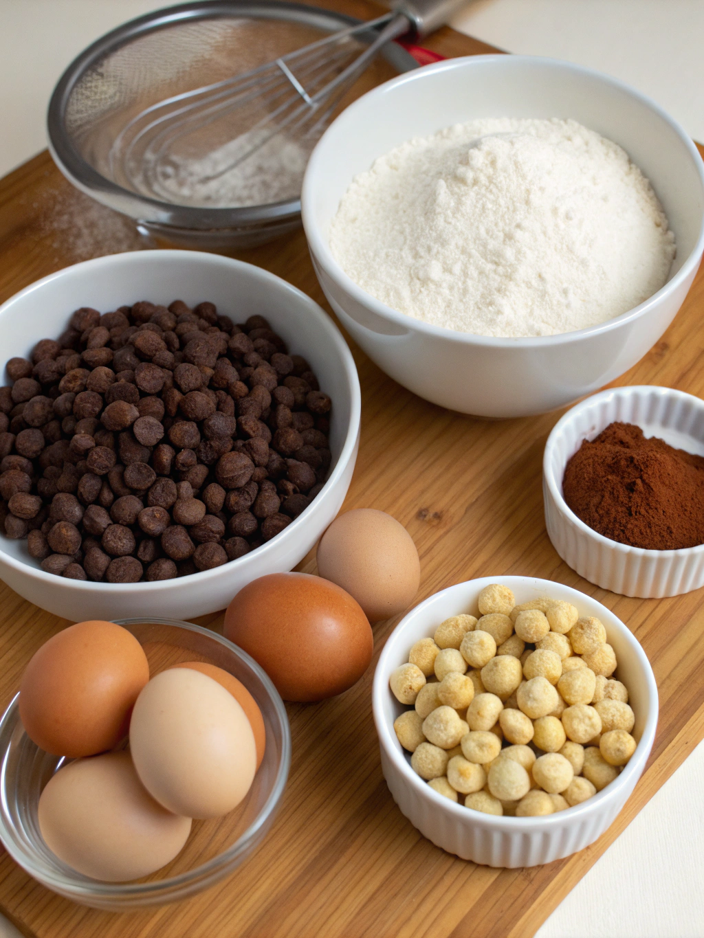 Chocolate Hazelnut Mille Crepe Cake ingredients