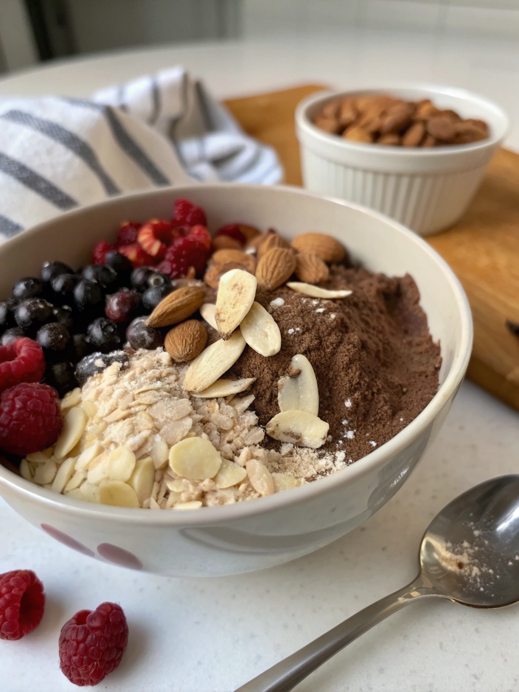 Chocolate Hazelnut Protein Bowl Ingredients