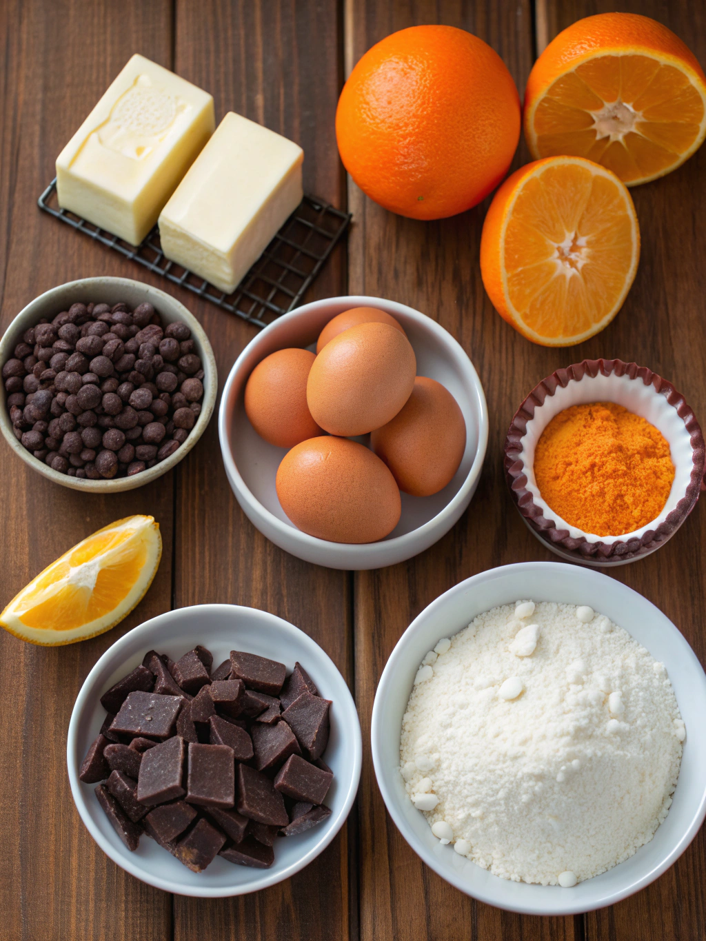 Chocolate Orange Tart ingredients