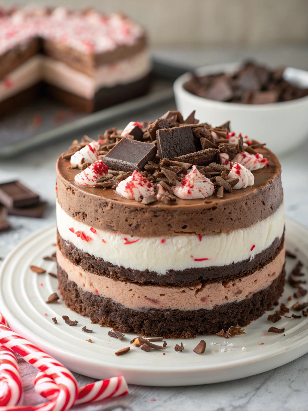 Chocolate Peppermint Mousse Cake Ingredients