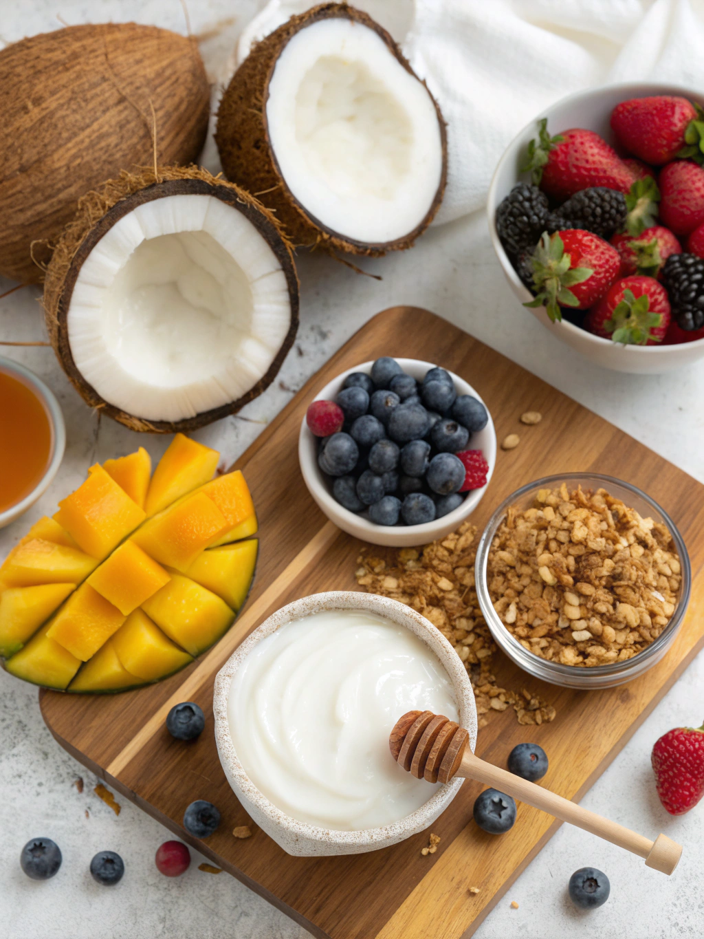 Coconut Yogurt Parfait Ingredients