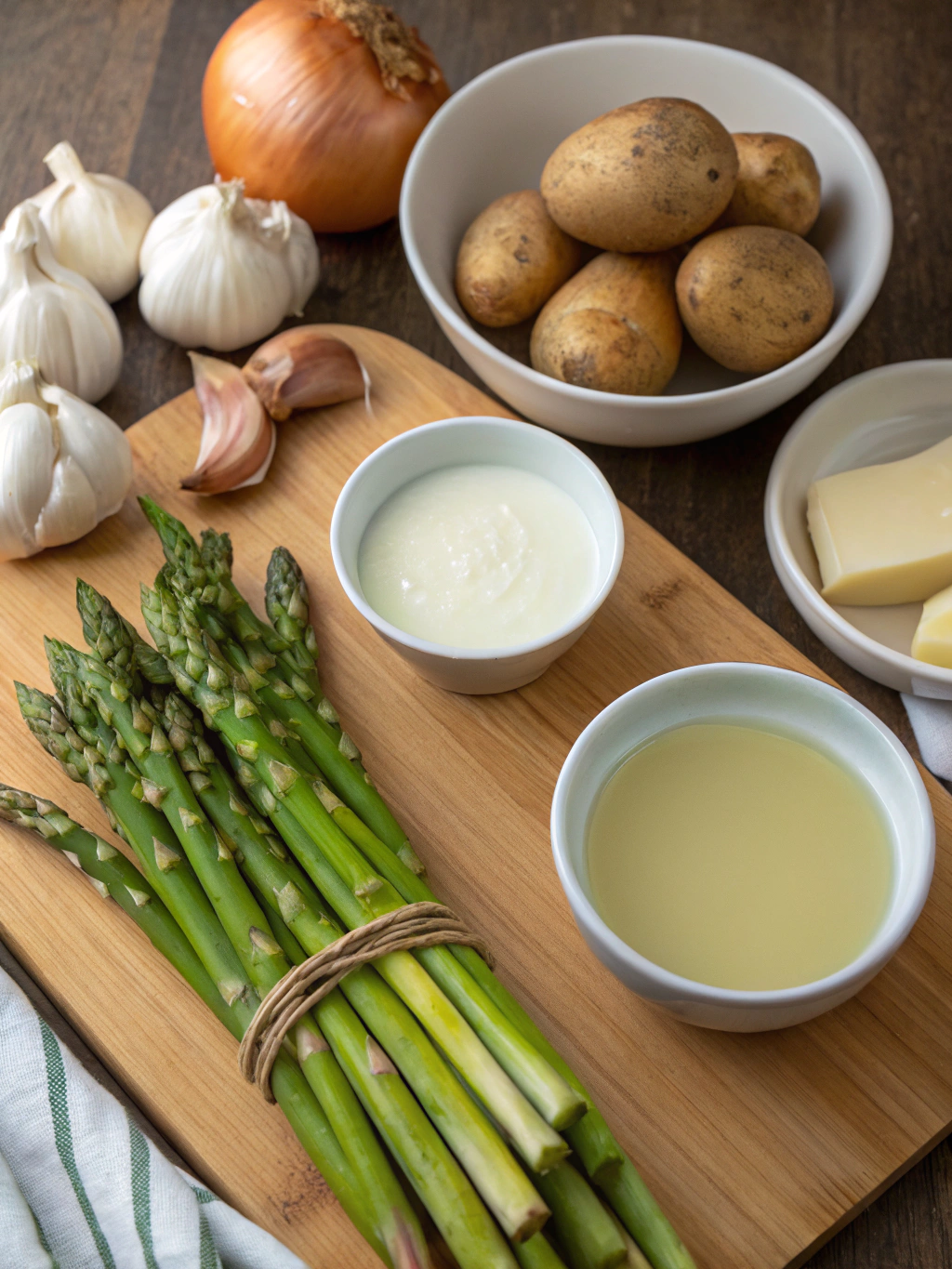 Cream of Asparagus Soup ingredients