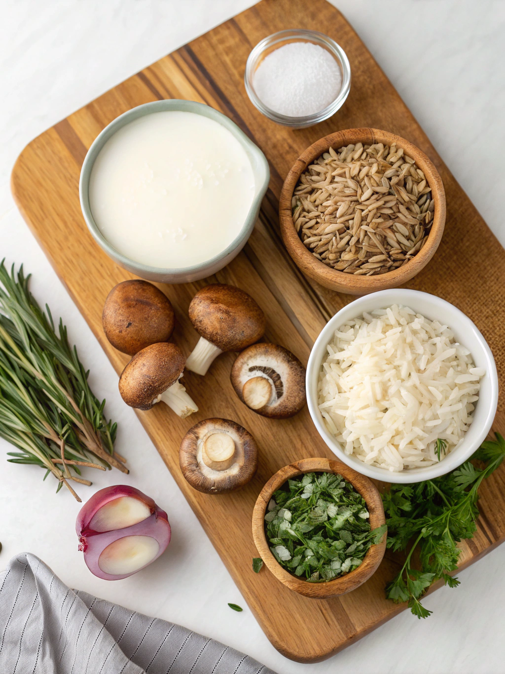 Creamy Mushroom & Wild Rice Soup Ingredients