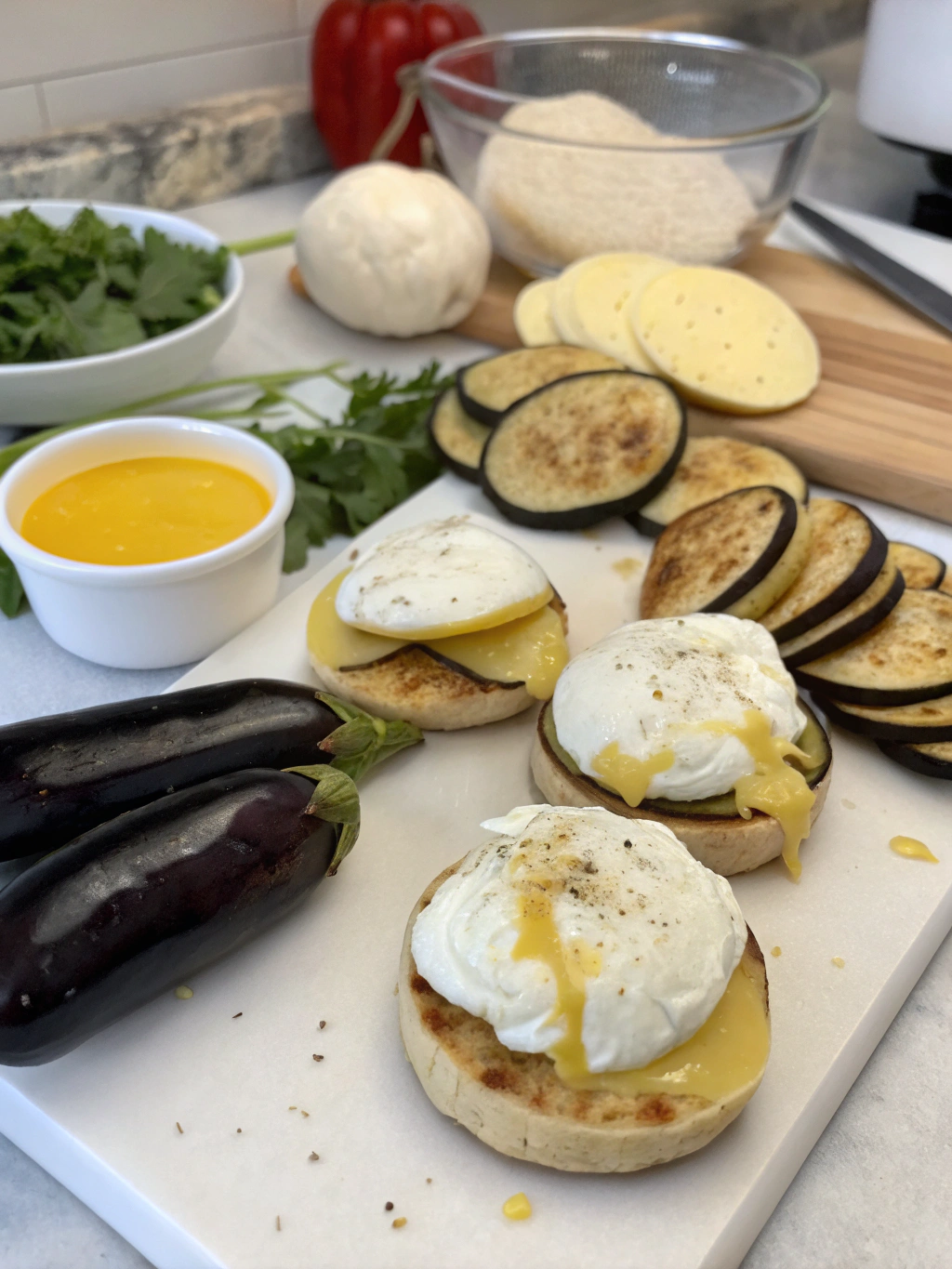 Eggplant Benedict Ingredients