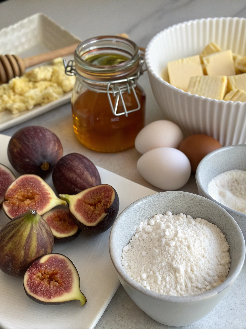 Fig and Honey Tart ingredients