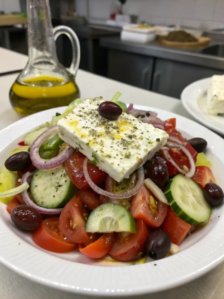 Greek salad for lunch Greek salad for lunch