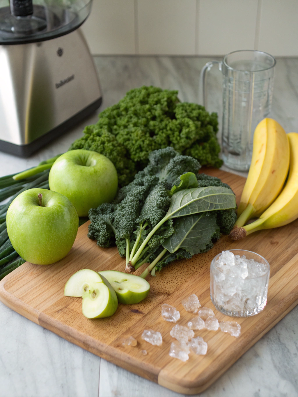 Green Apple Kale Smoothie Ingredients