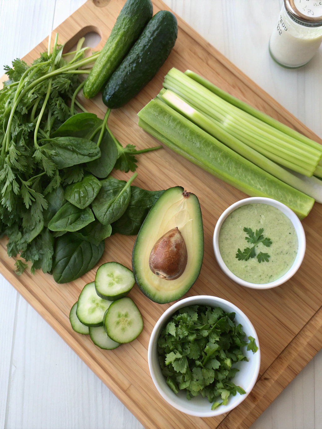 Green Goddess Smoothie ingredients