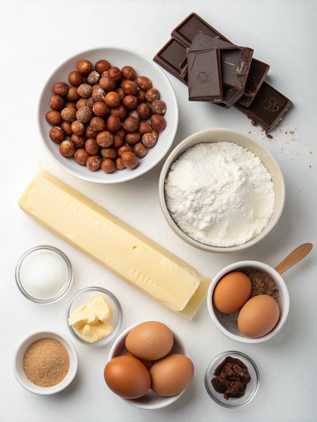 Hazelnut Praline Éclairs ingredients