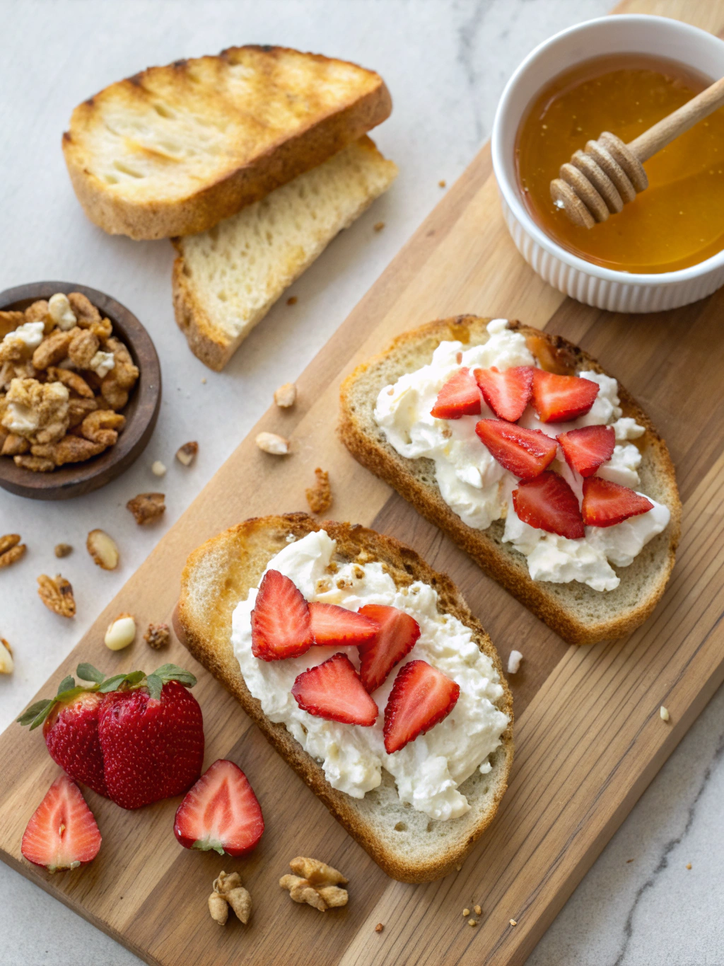 Honey Ricotta Toast ingredients