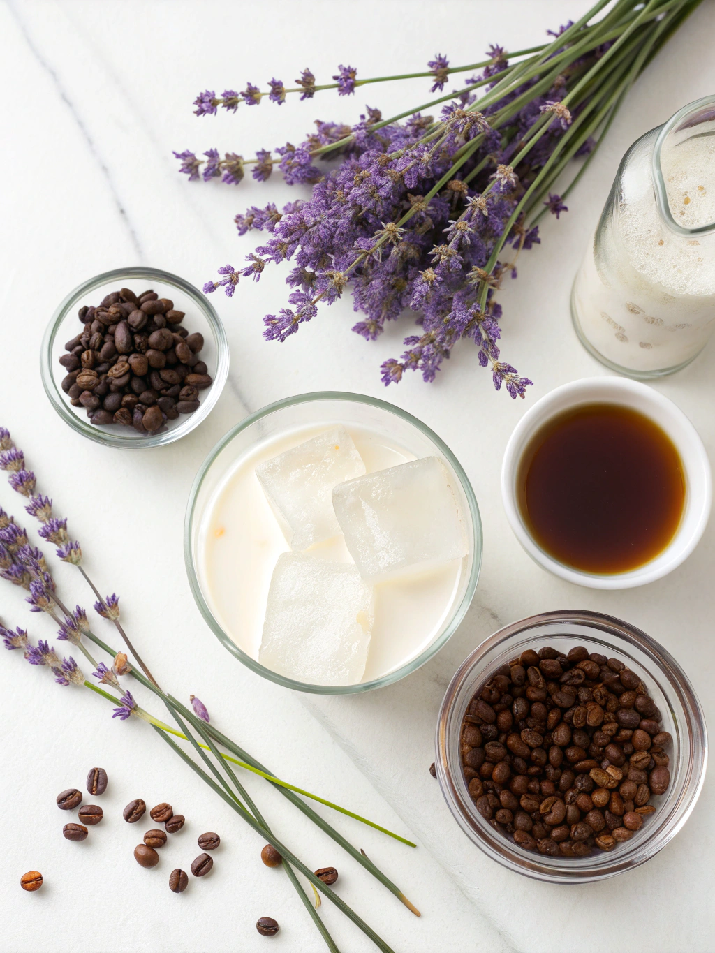 Iced Lavender Latte ingredients