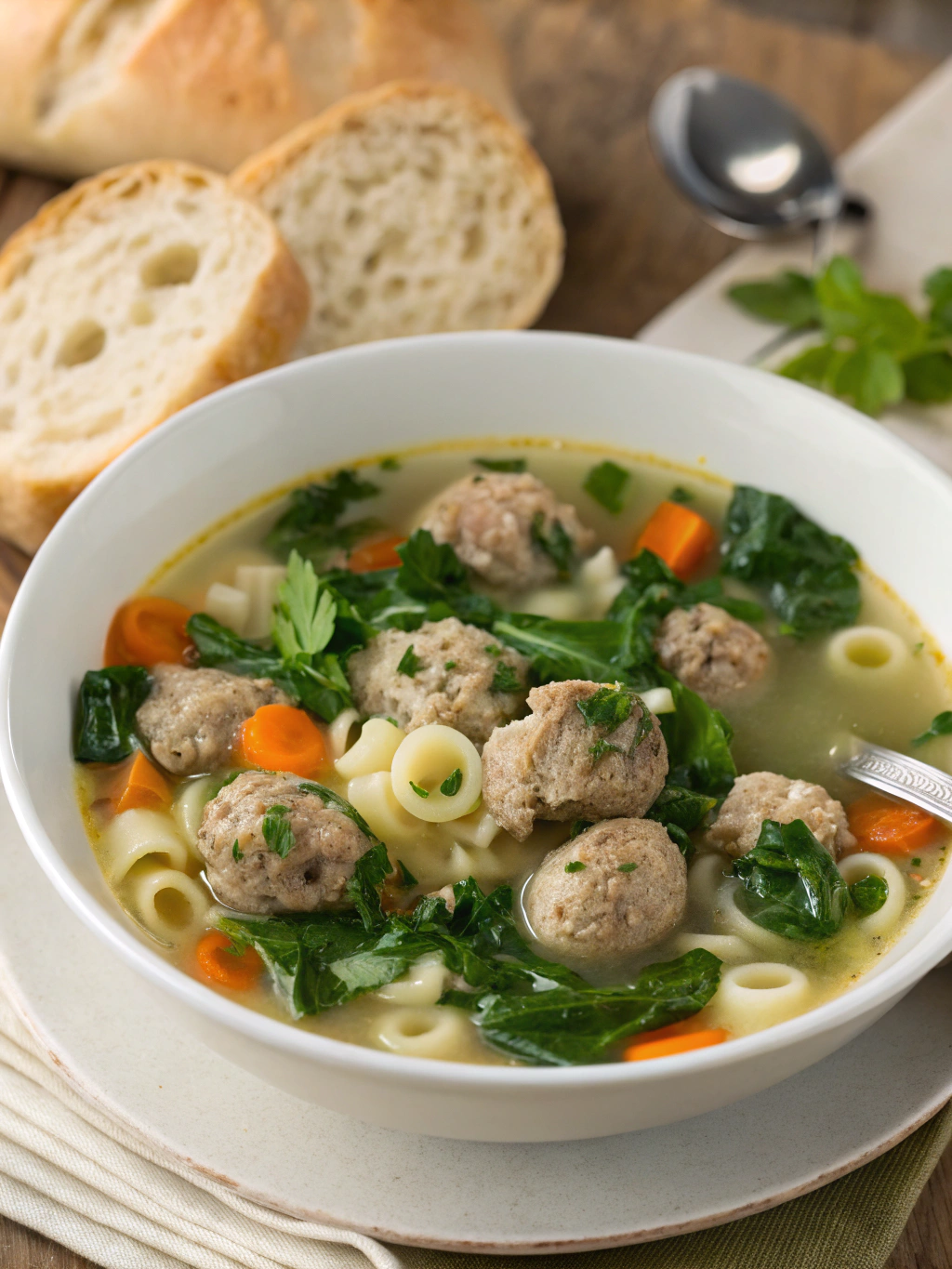 Italian Wedding Soup with Meatballs ingredients
