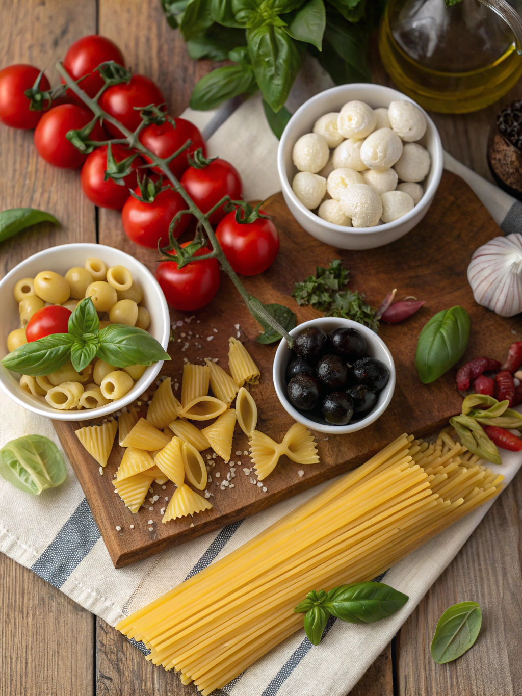 Italian pasta lunch ideas ingredients