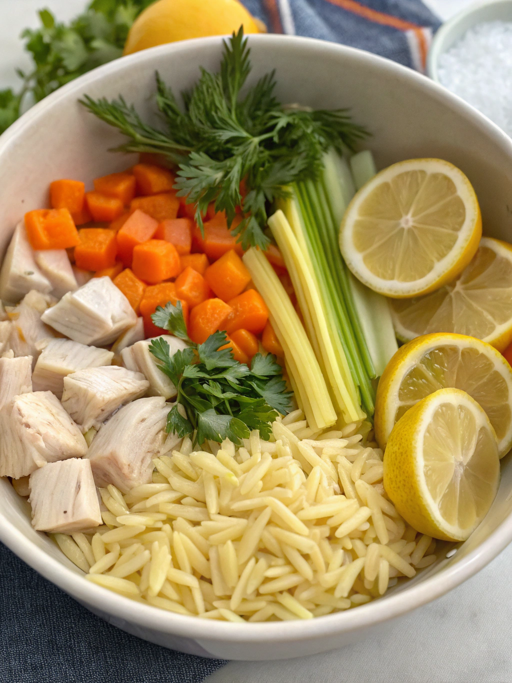 Lemon Chicken Orzo Soup Ingredients