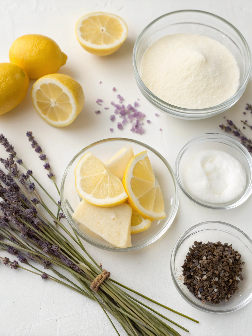 Lemon Lavender Panna Cotta ingredients