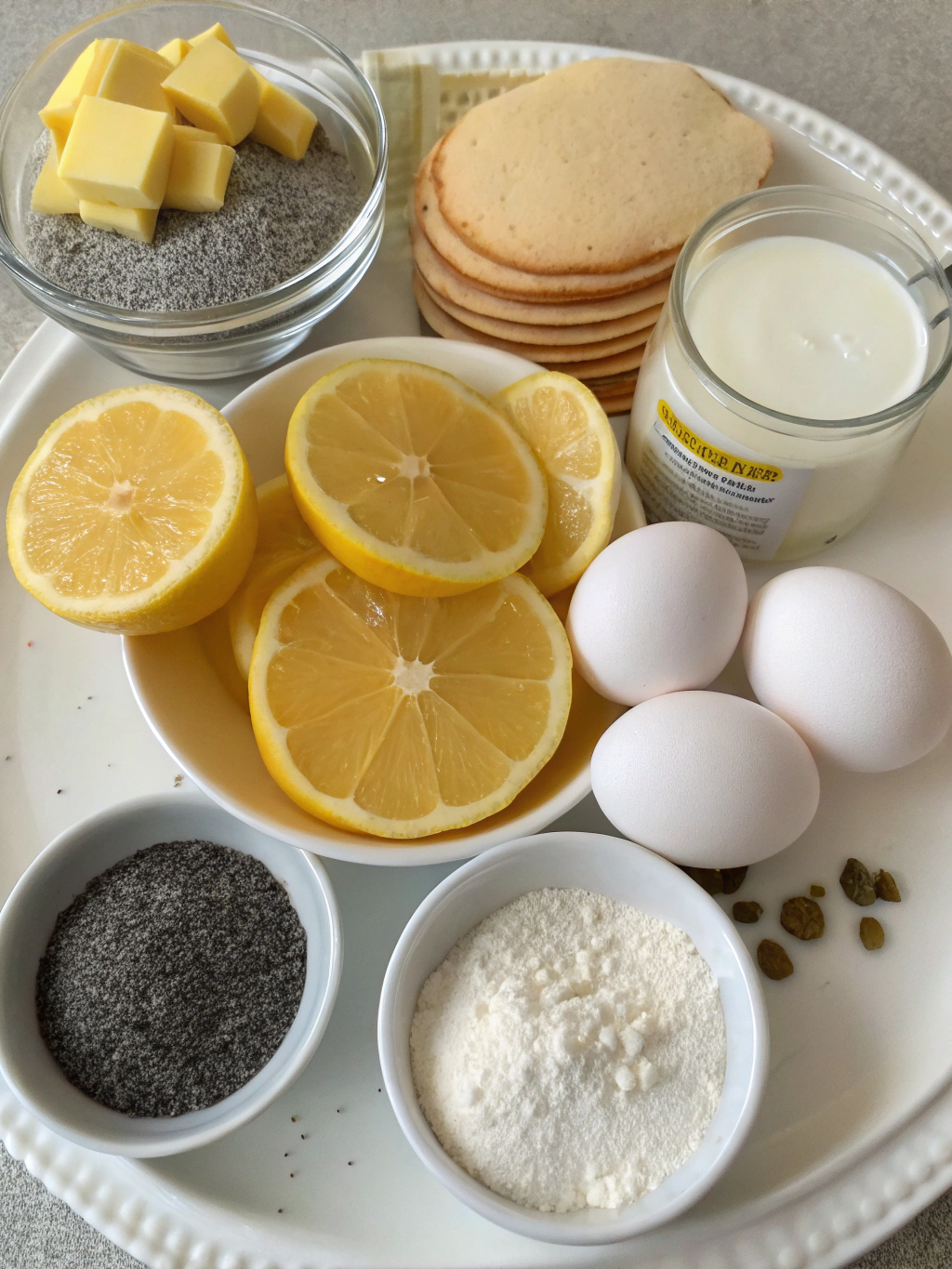 Lemon Poppy Seed Pancakes Ingredients