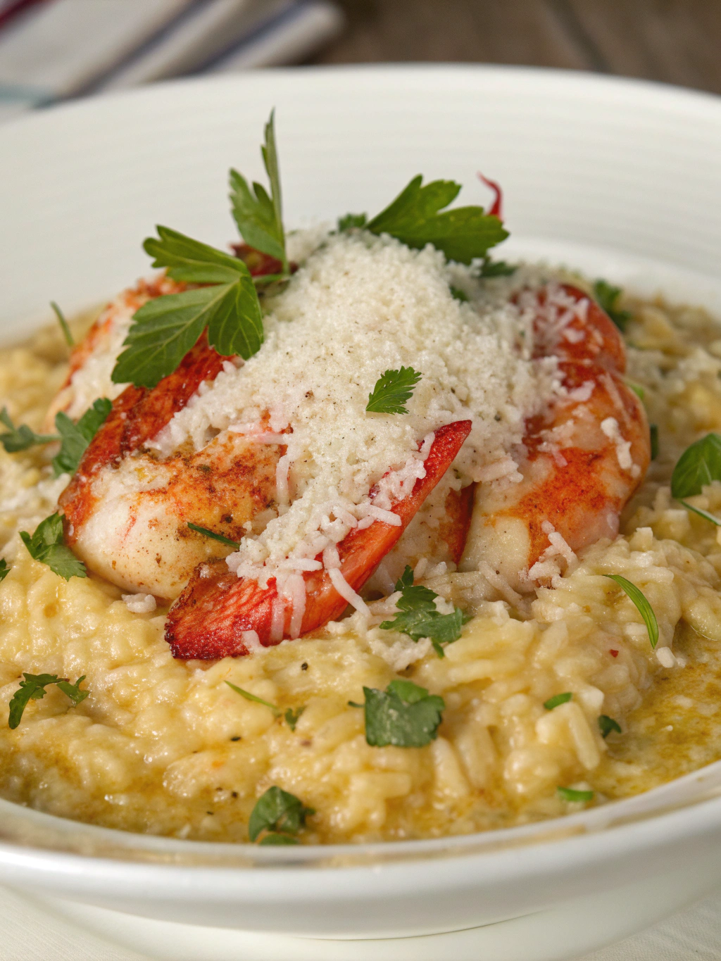 Lobster Risotto with Parmesan ingredients