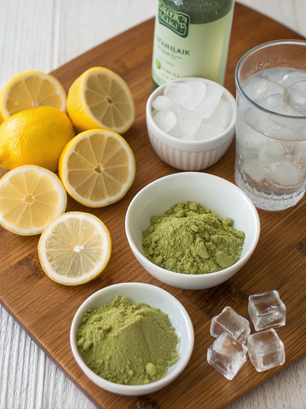 Matcha Lemonade Spritz ingredients