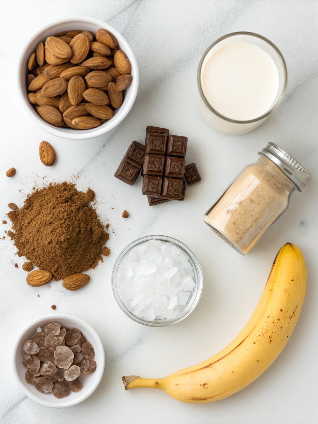 Mocha Almond Protein Shake ingredients