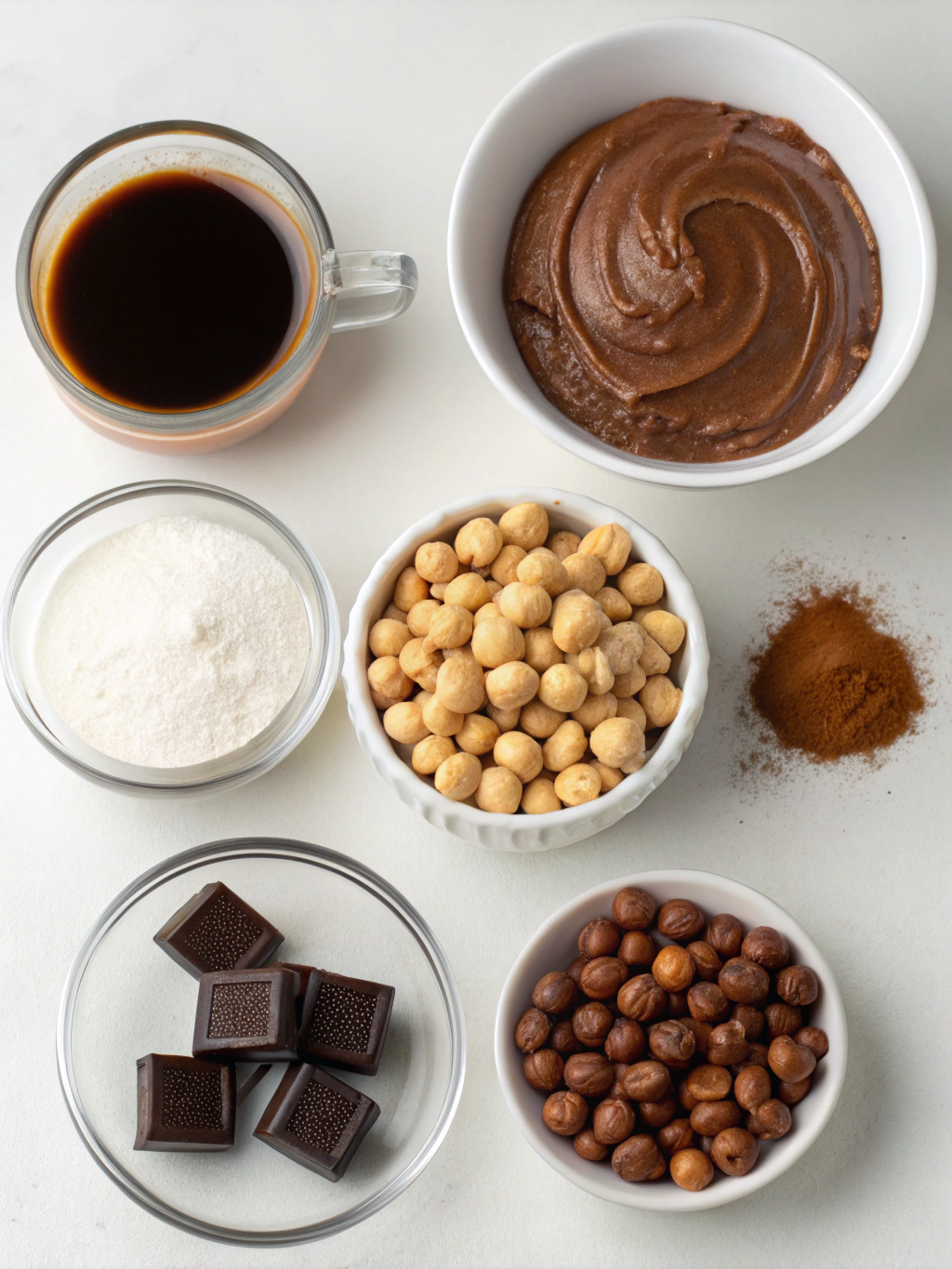 Mocha Hazelnut Mousse Cake ingredients