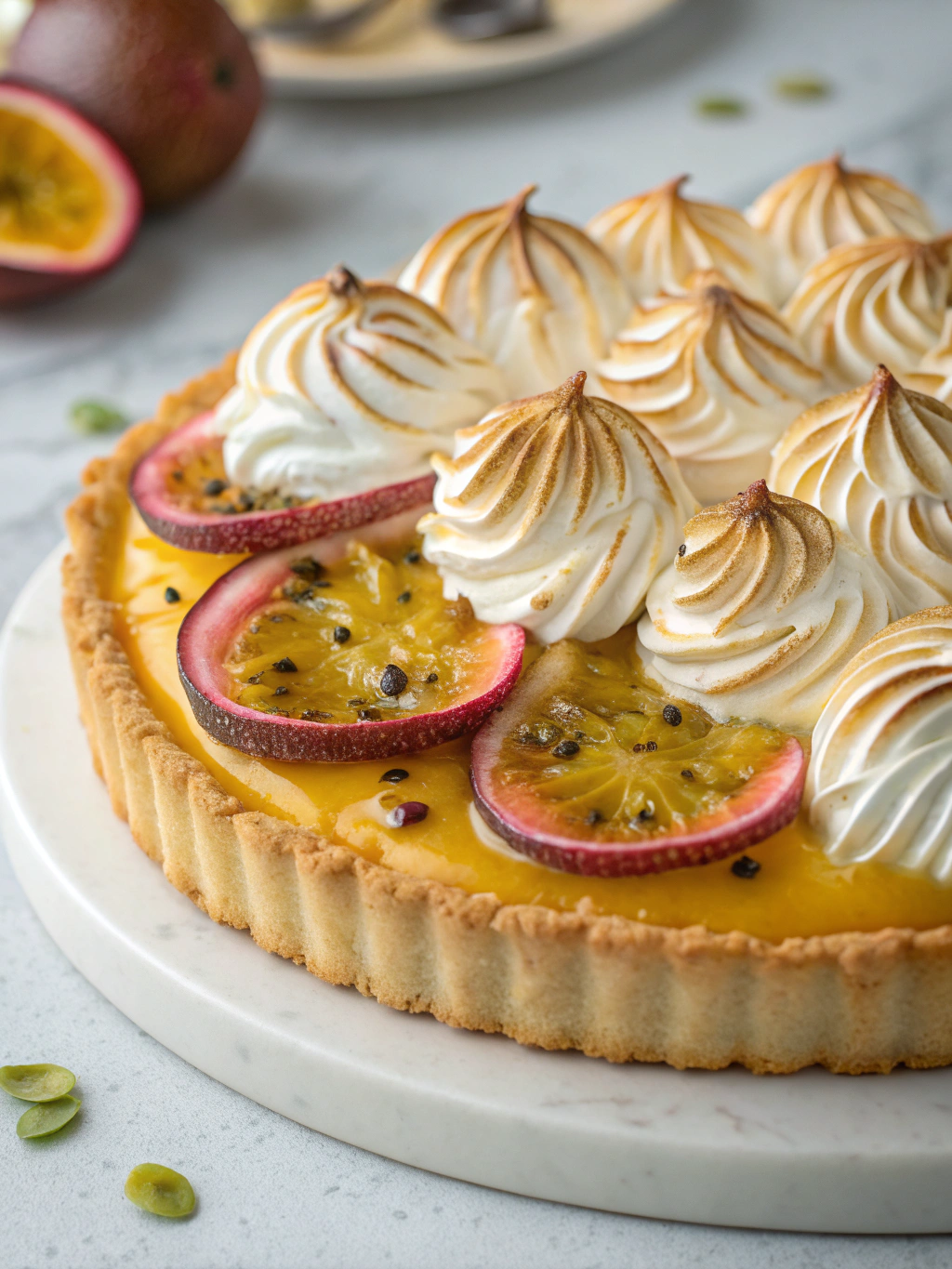 Passionfruit Tart with Toasted Meringue ingredients