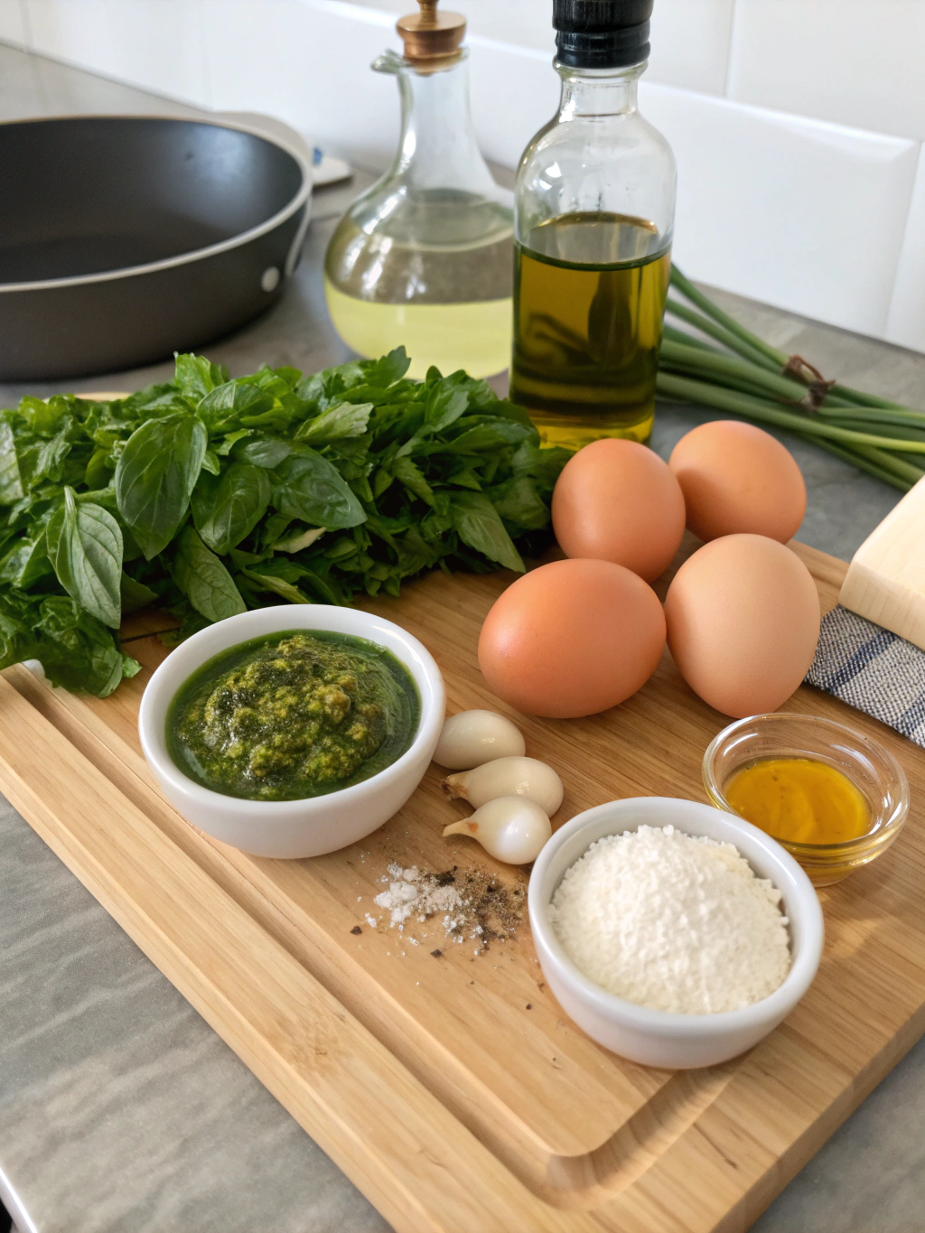 Pesto Scrambled Eggs Ingredients