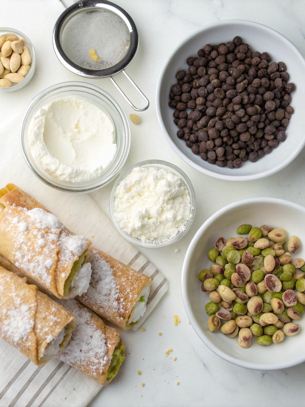 Pistachio Cannoli Ingredients