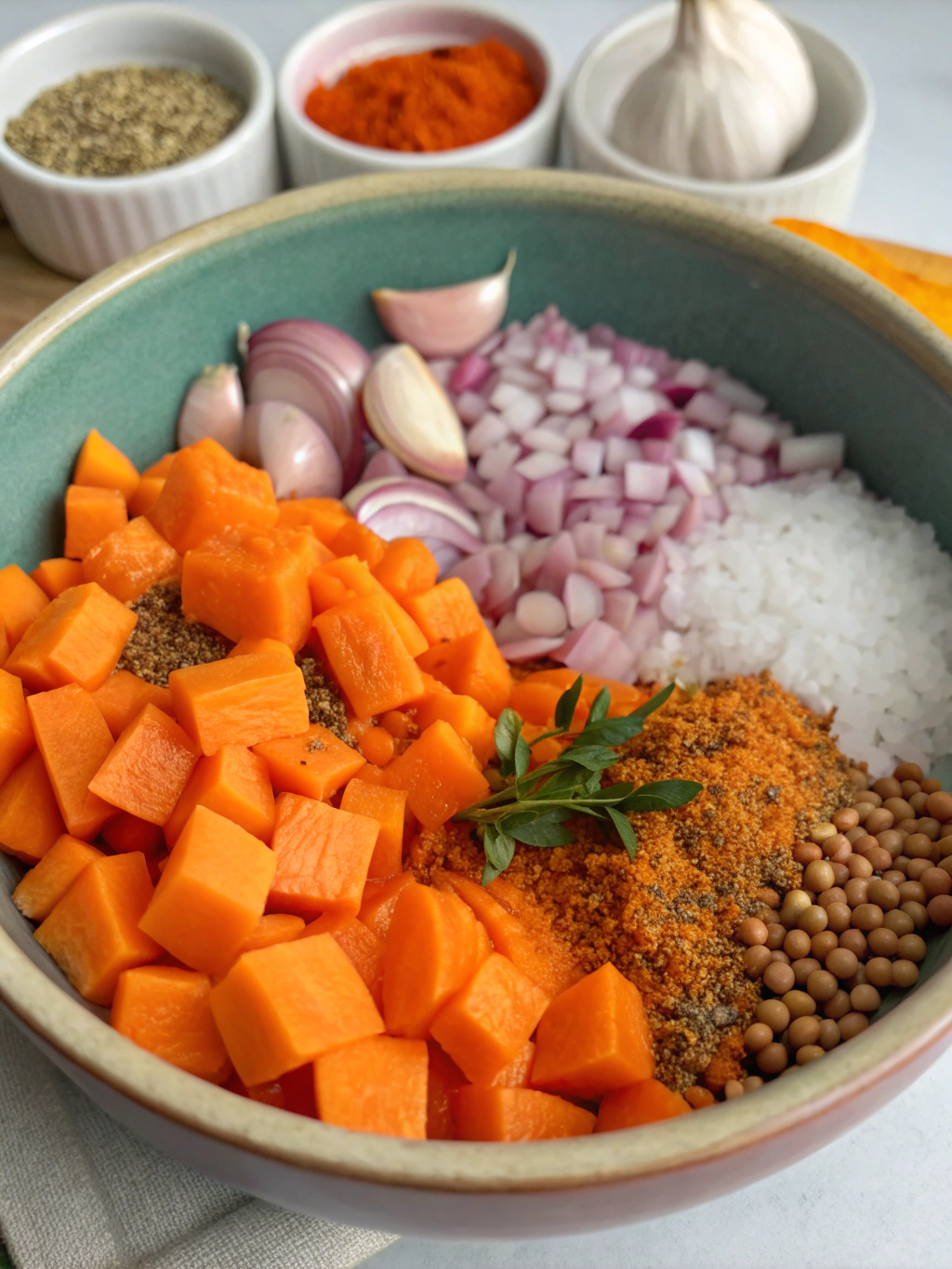Pumpkin & Red Lentil Soupingredients