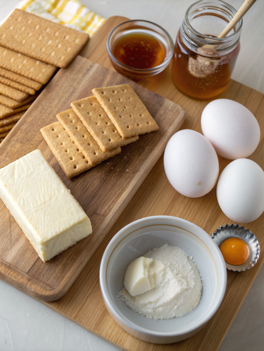 Salted Honey Cheesecake Bars ingredients