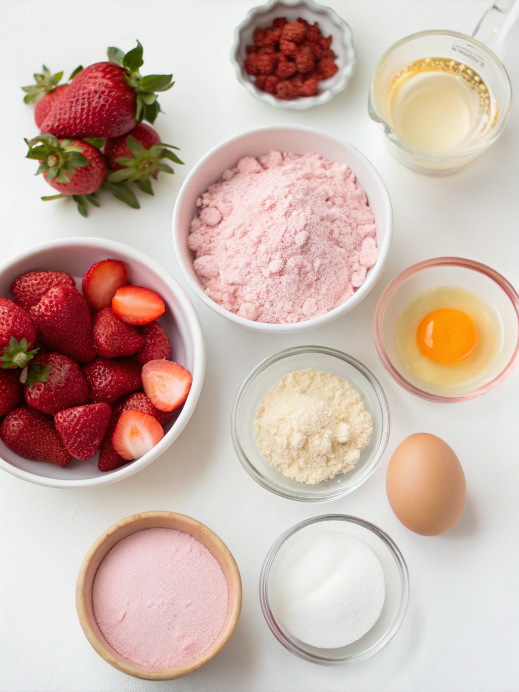 Strawberry Rose Macarons ingredients