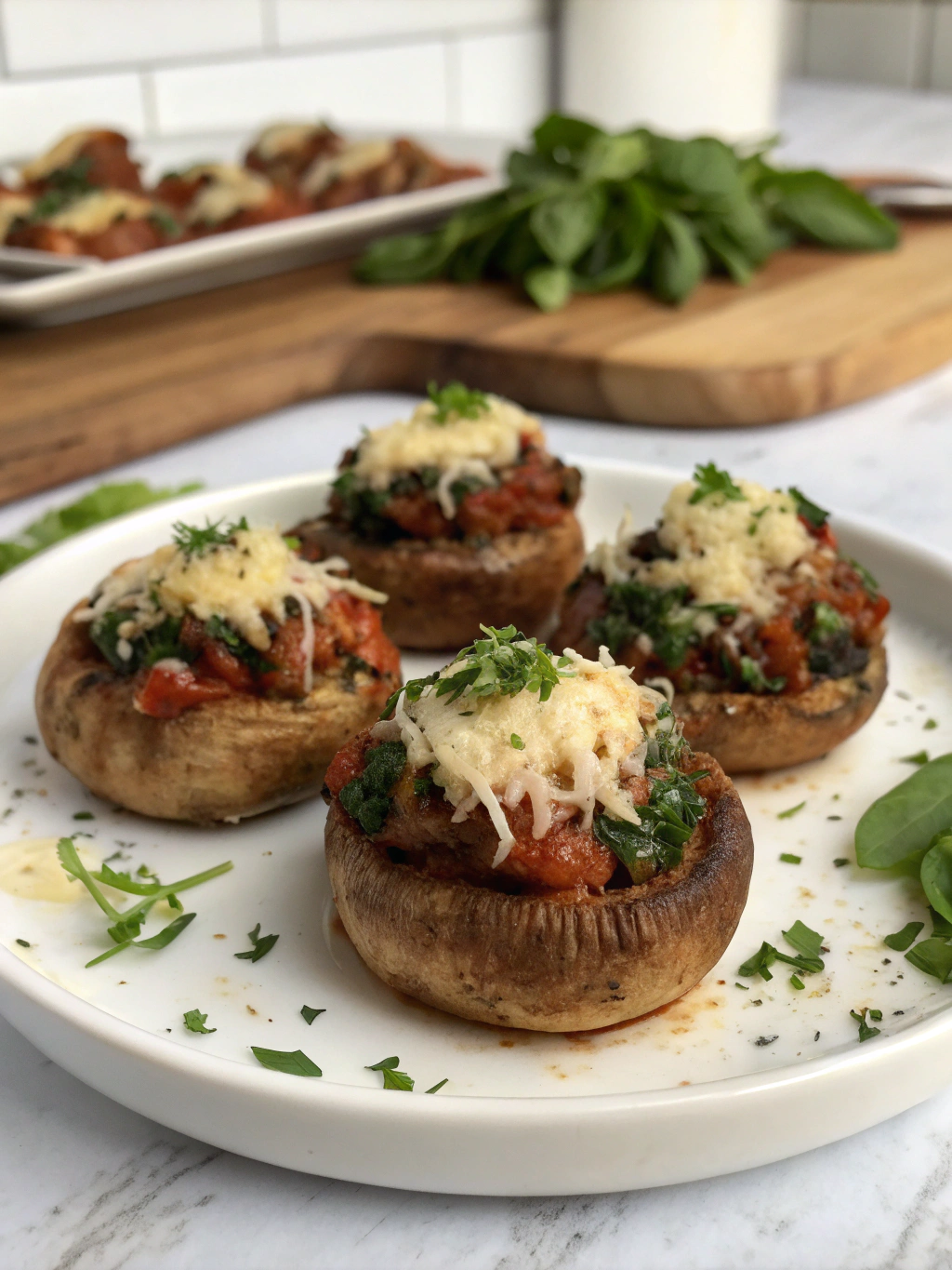 Stuffed Mushrooms with Parmesan & Herbs ingredients