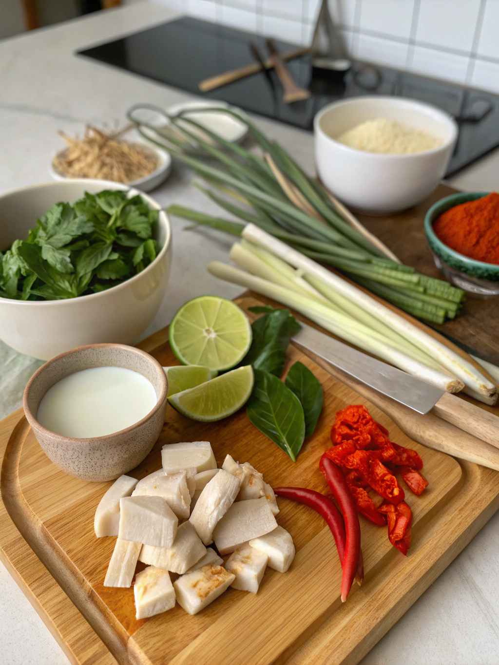 Thai Coconut Curry Soup ingredients